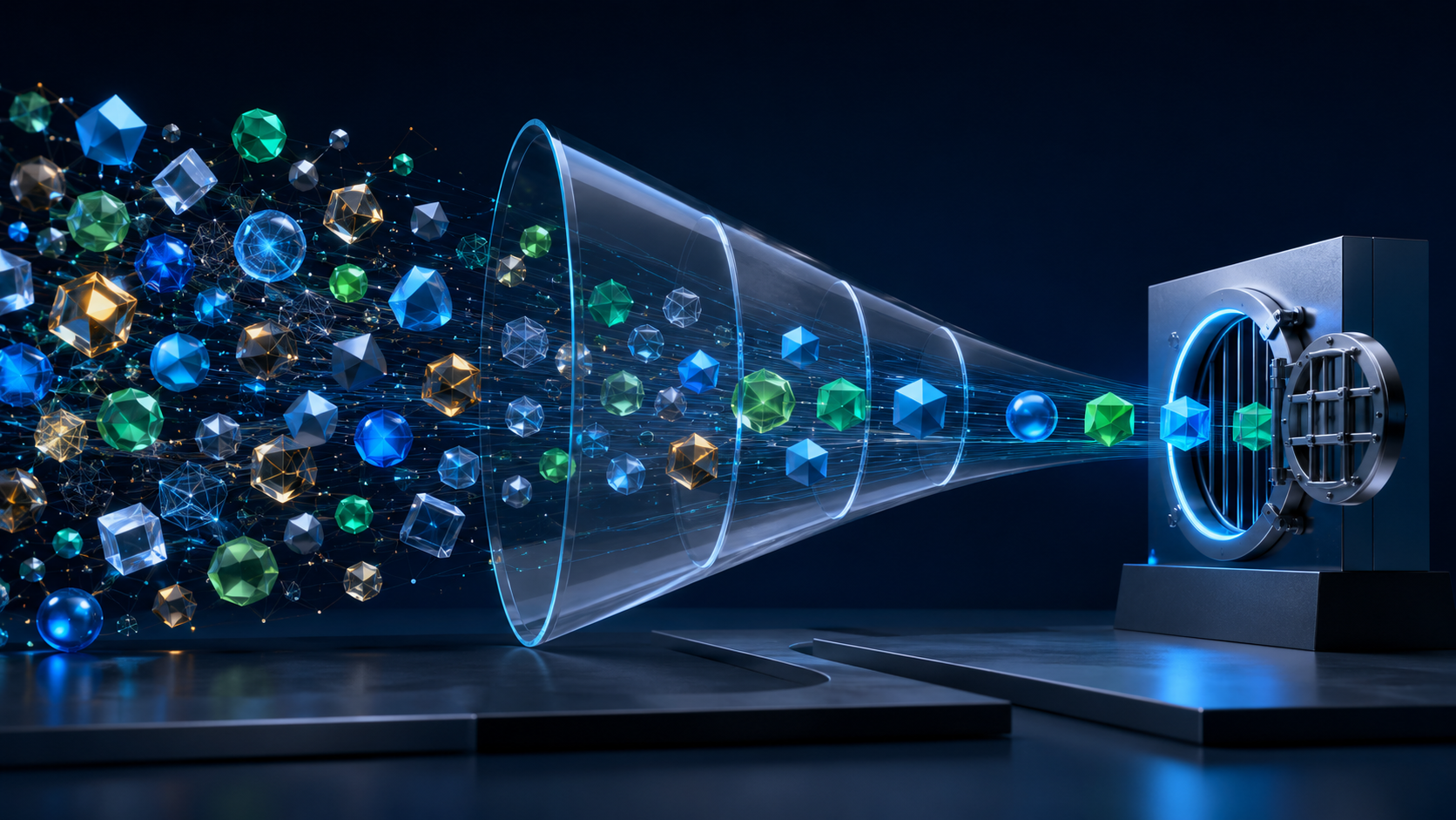 A portfolio of AI opportunities passing through a disciplined evaluation funnel before funding.